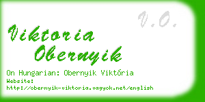 viktoria obernyik business card